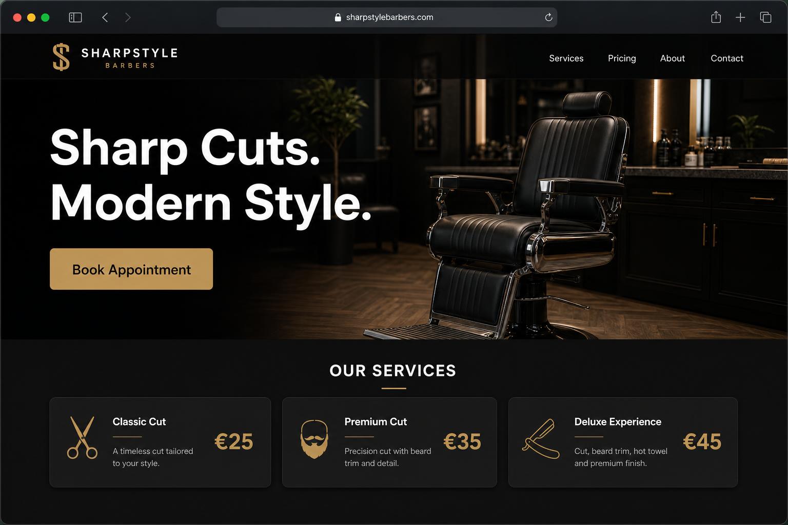 SharpStyle Barbers — Local Business
